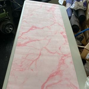 Pink Marble Mat by Yoga Zeal